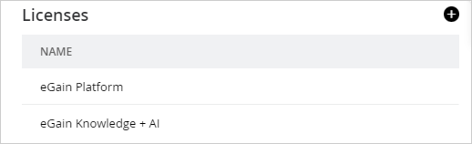 Licenses under the Relationship tab