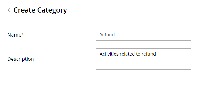 create category