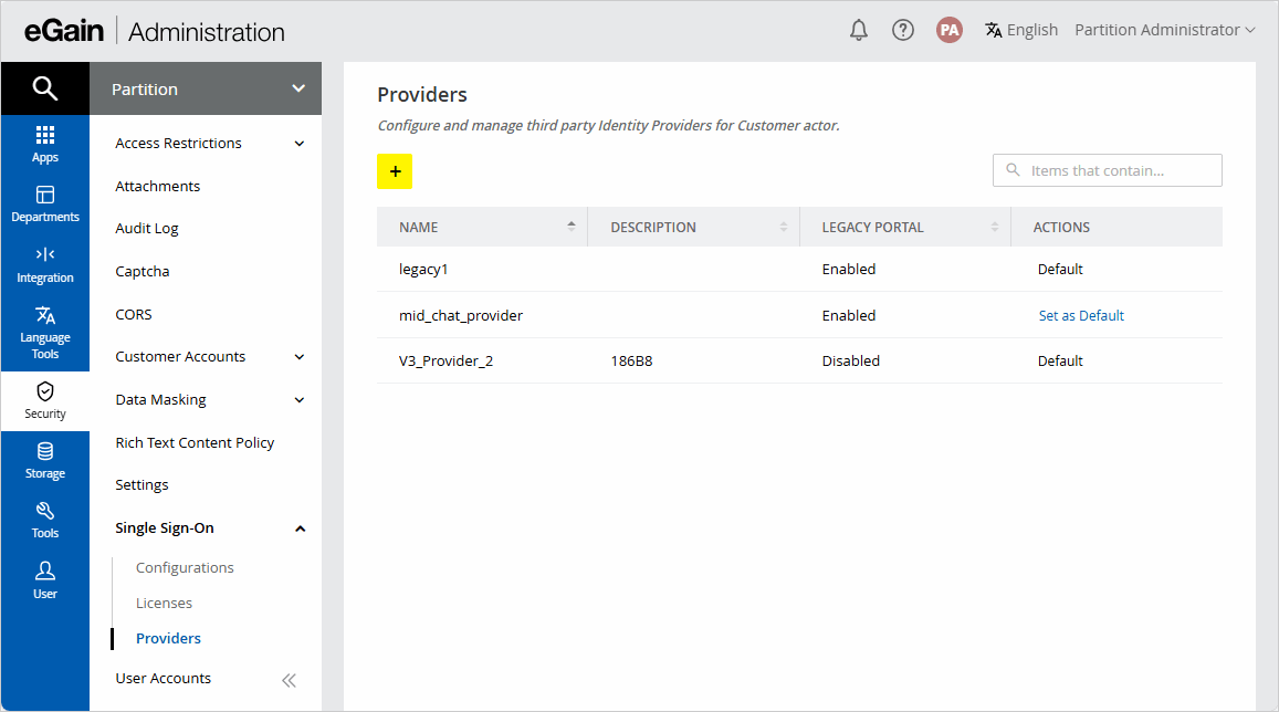 SSO Providers