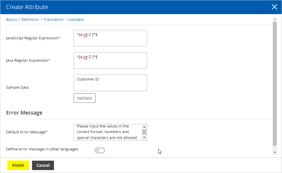 validator
