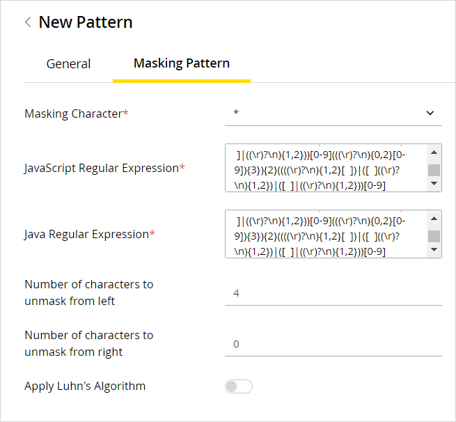 create pattern-masking