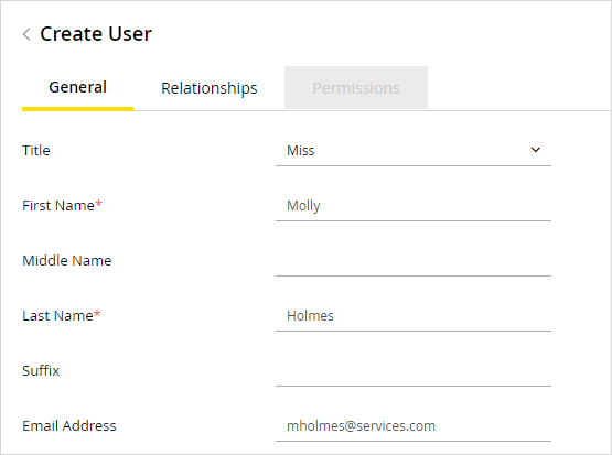 create user