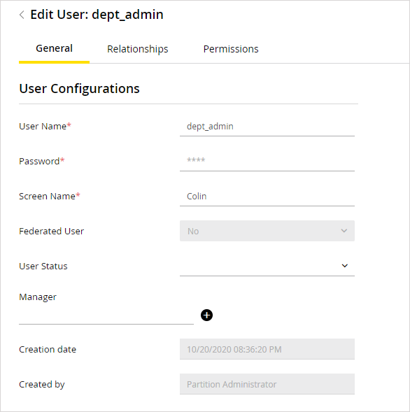 create user