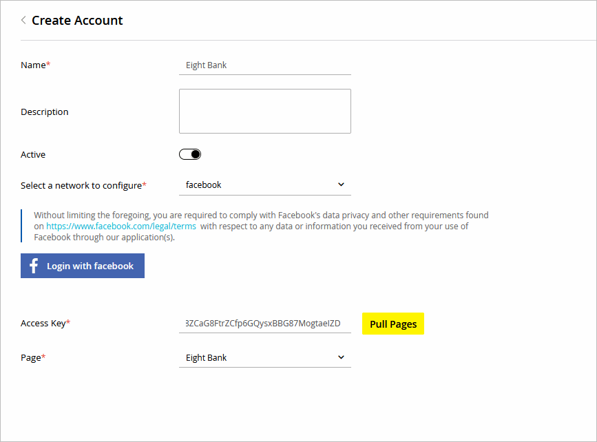 Create a Facebook Messaging Account