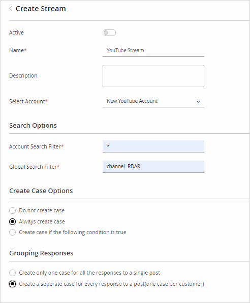 Create a YouTube Stream