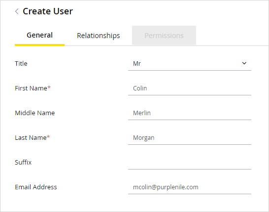 Create user