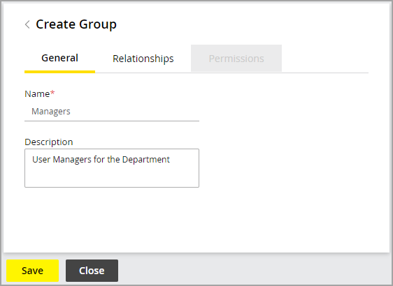 Set general properties
