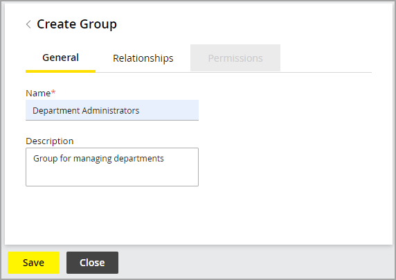 Set general properties