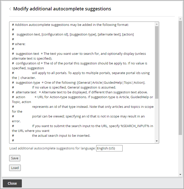 Modify Additional Autocomplete Suggestions