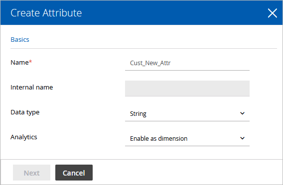 Create a Custom Attribute with Analytics