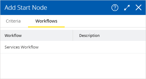 configure workflow tab