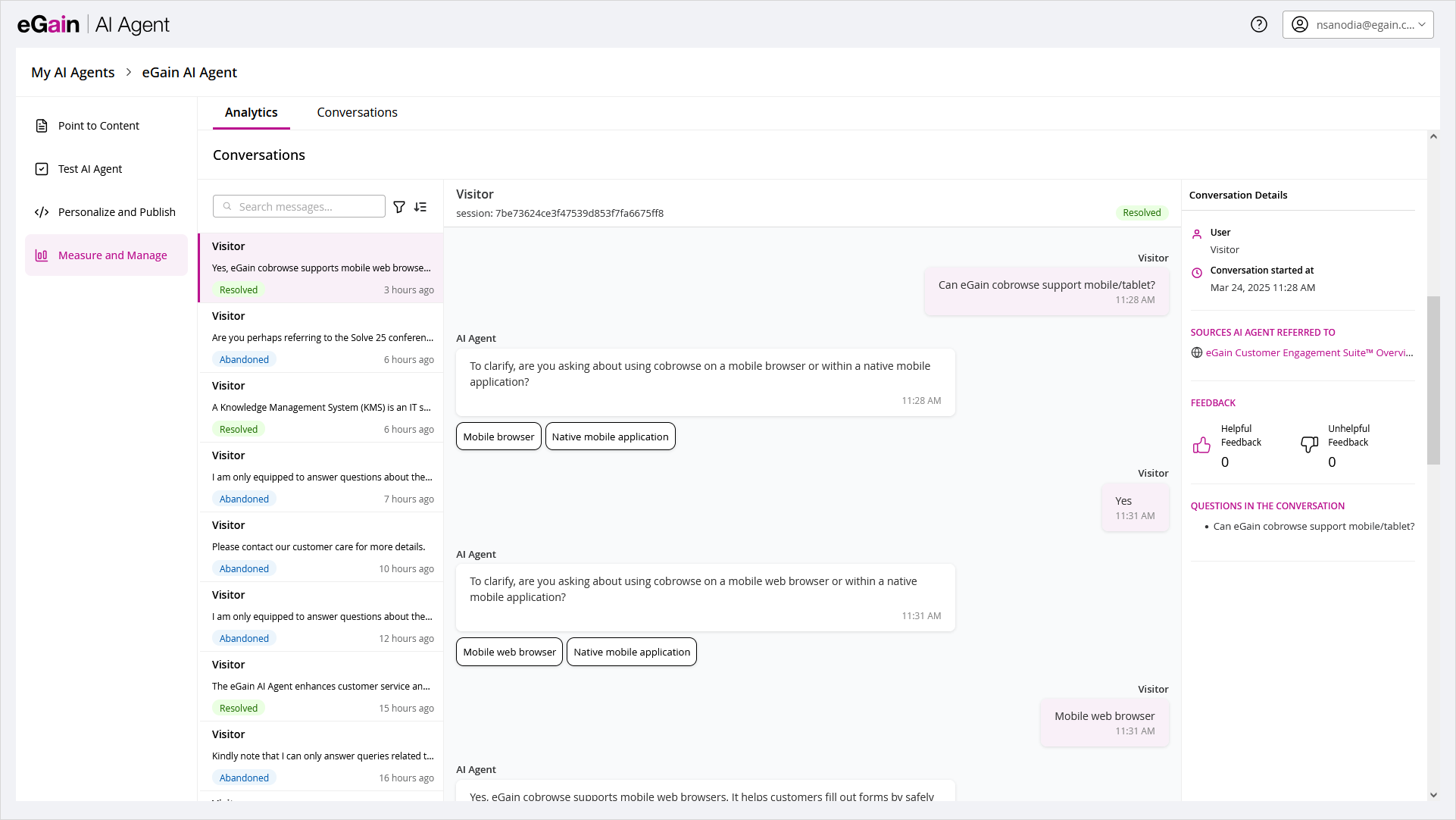 AI Agent Conversations