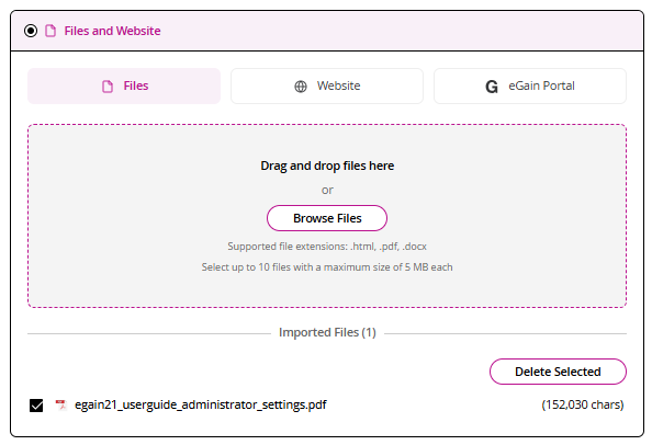 Add Data Source Files