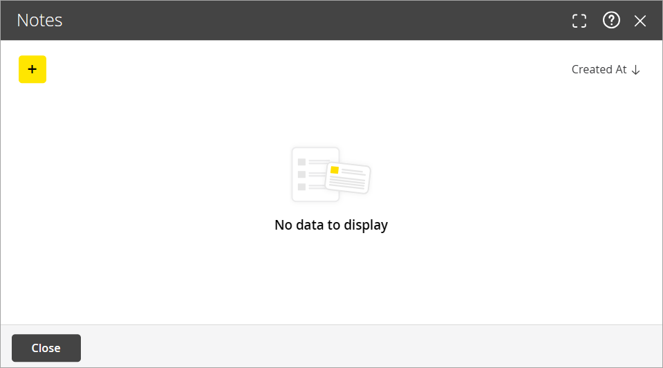 notes window