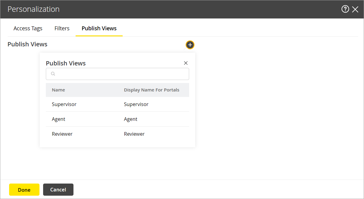add publish views