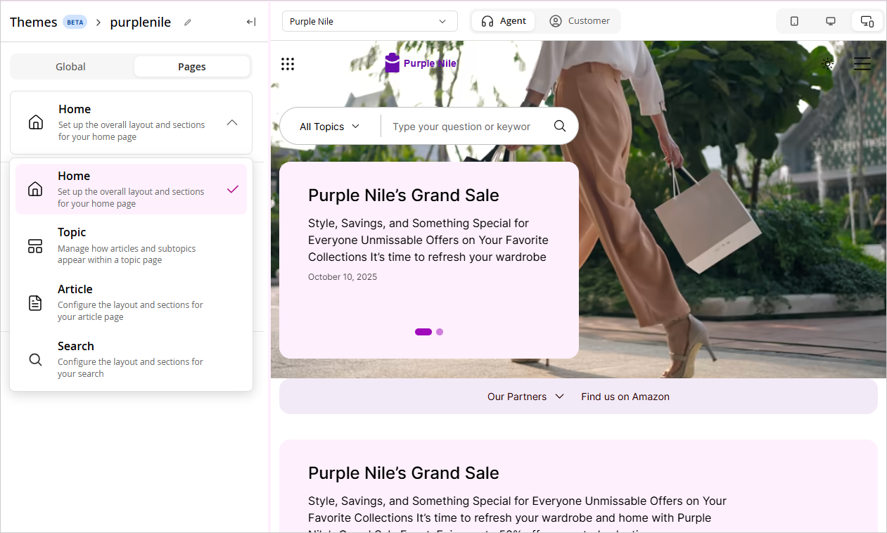 customizable portal pages