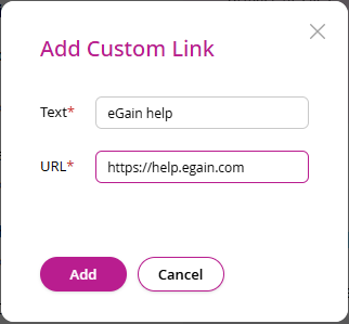add custom link