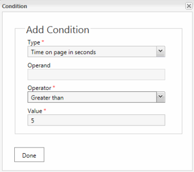 configure eligibility conditions